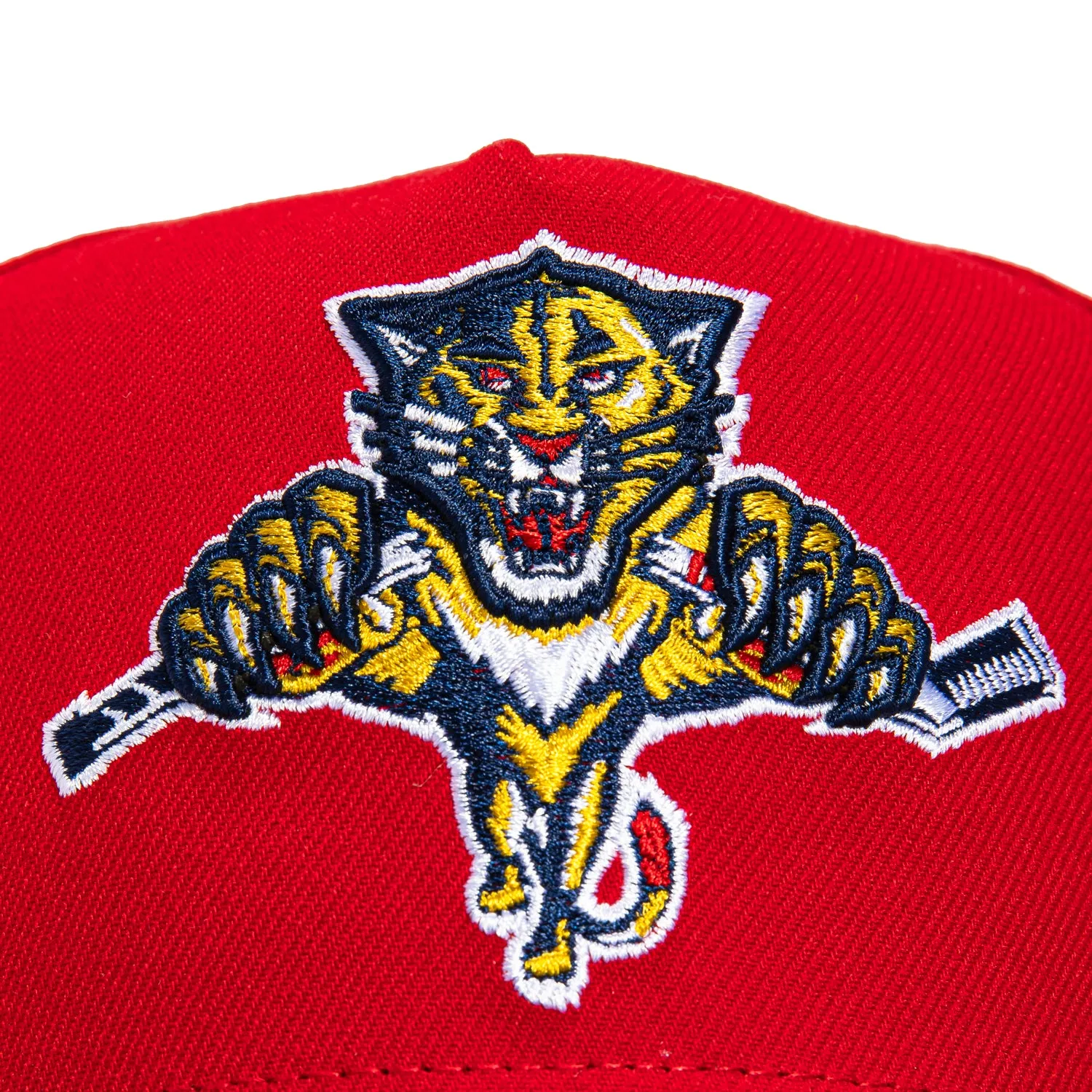 New Era 9Fifty A-Frame Florida Panthers Logo Patch Snapback Hat - Red, Navy