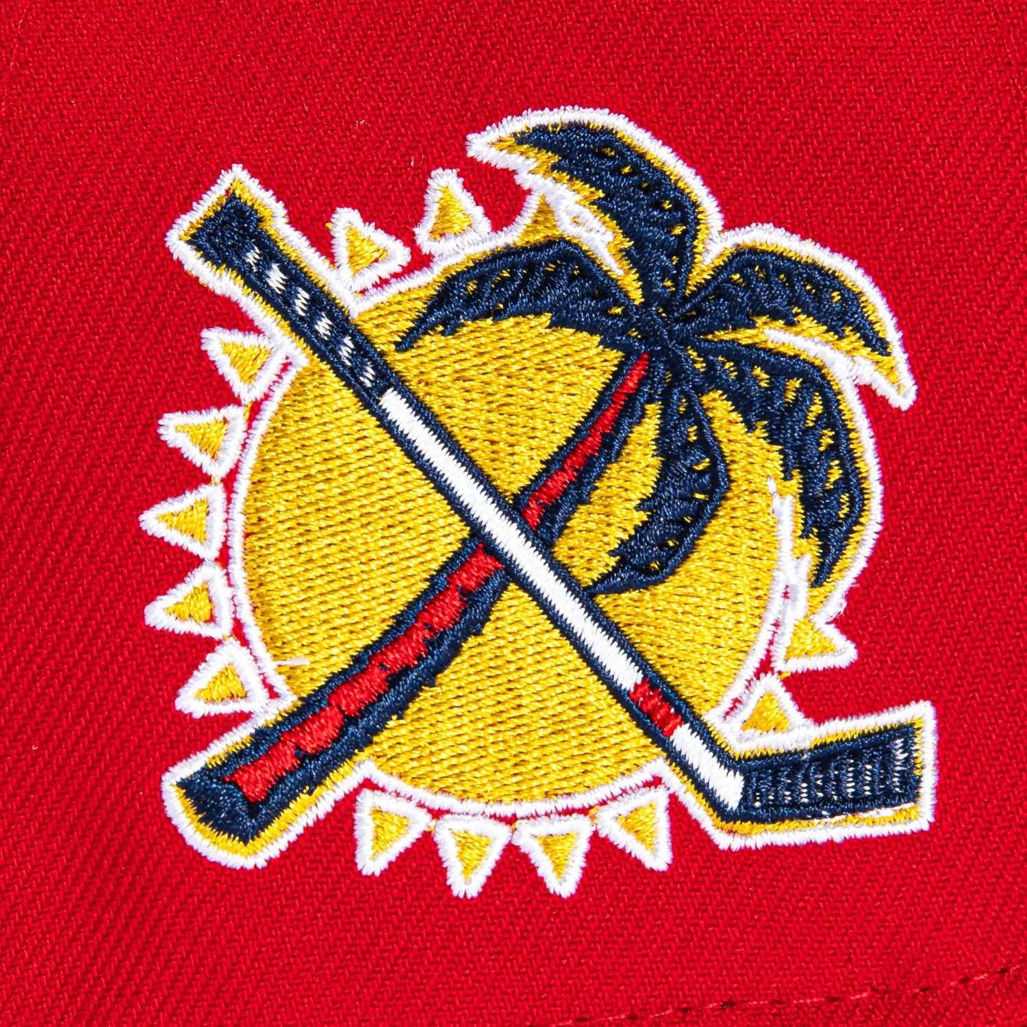 New Era 9Fifty A-Frame Florida Panthers Logo Patch Snapback Hat - Red, Navy