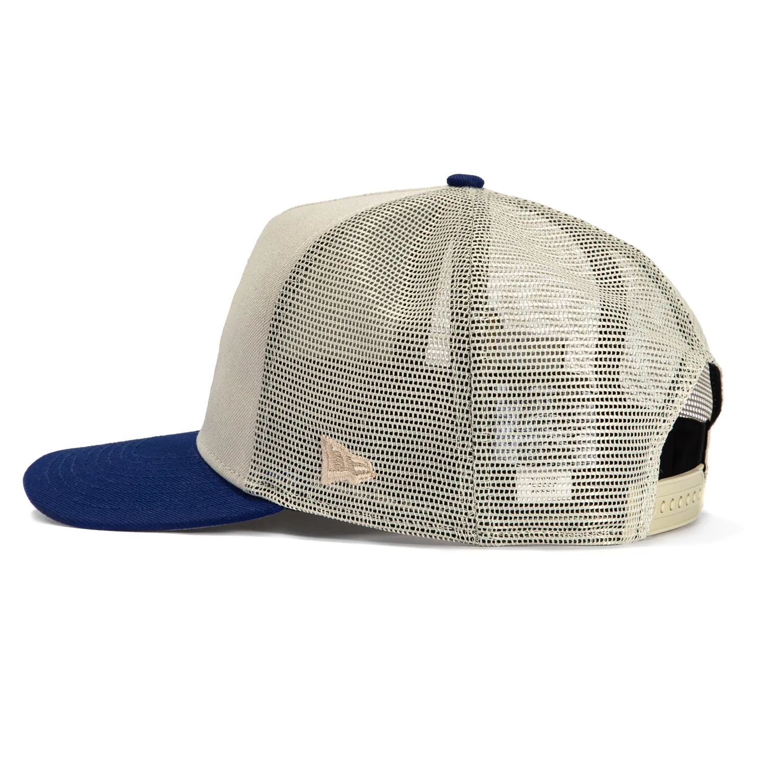 New Era 9Fifty A-Frame Los Angeles Dodgers 2024 World Series Champions Patch Spring Training Snapback Hat - Stone, Royal
