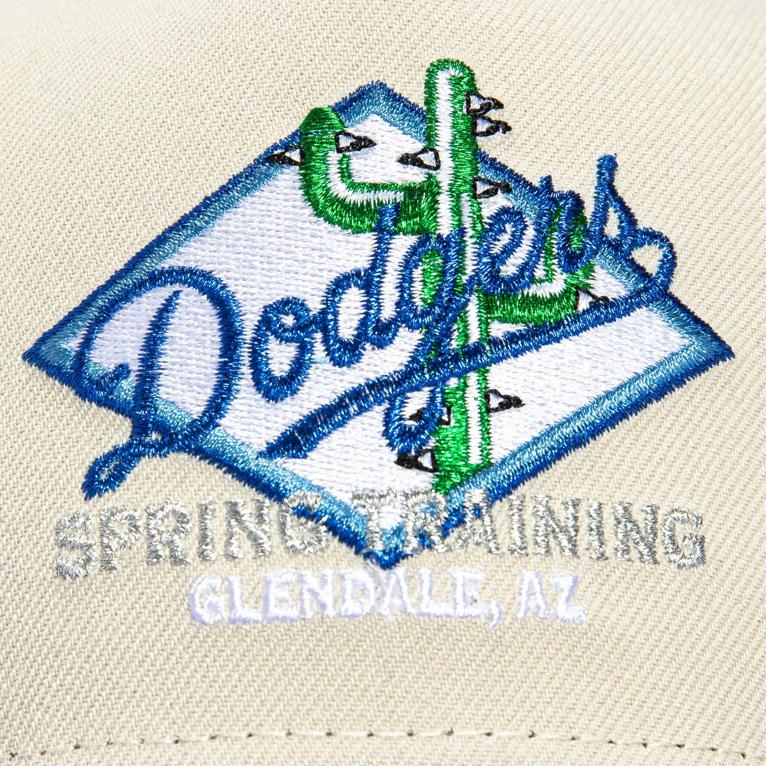 New Era 9Fifty A-Frame Los Angeles Dodgers 2024 World Series Champions Patch Spring Training Snapback Hat - Stone, Royal