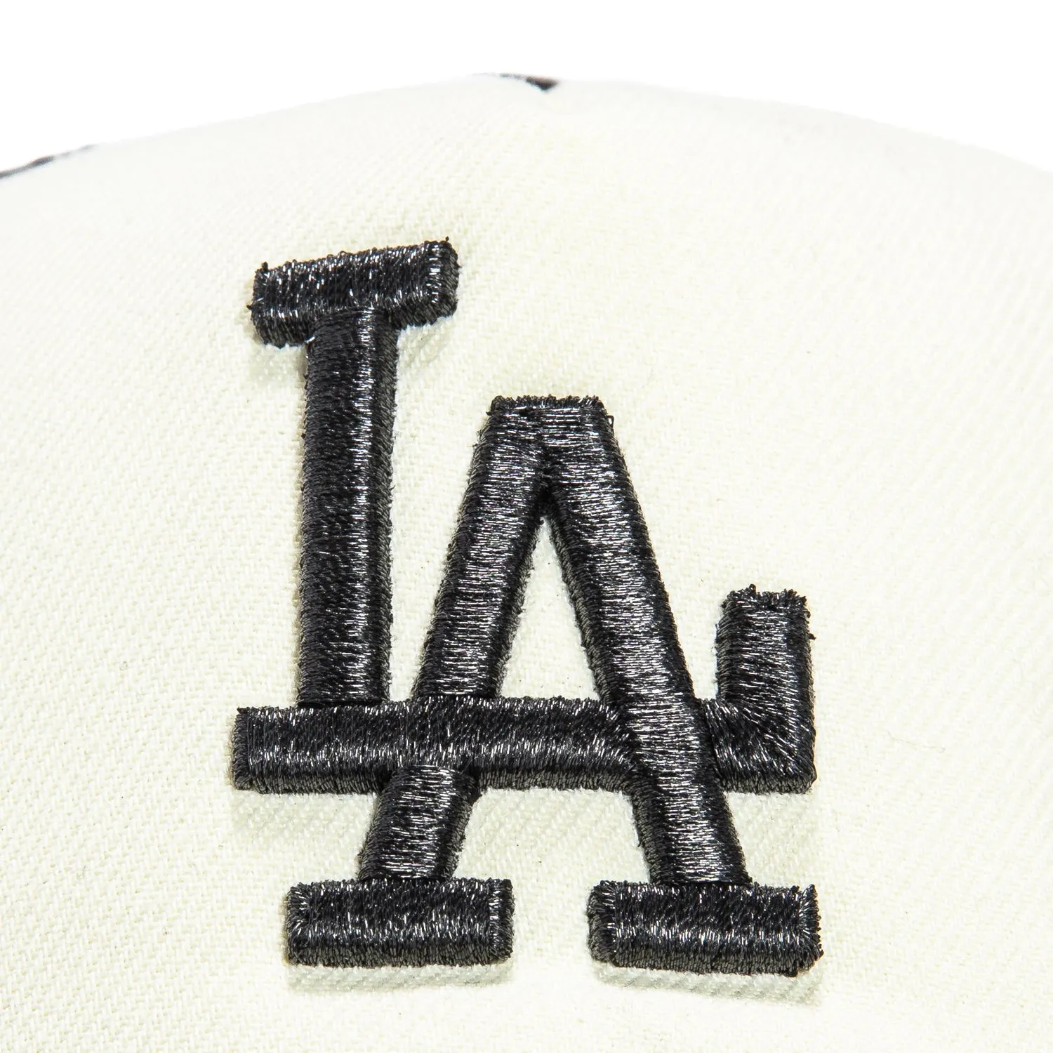 New Era 9Forty A-Frame Foam Los Angeles Dodgers 100th Anniversary Patch Rose Snapback Hat - White, Black, Pink