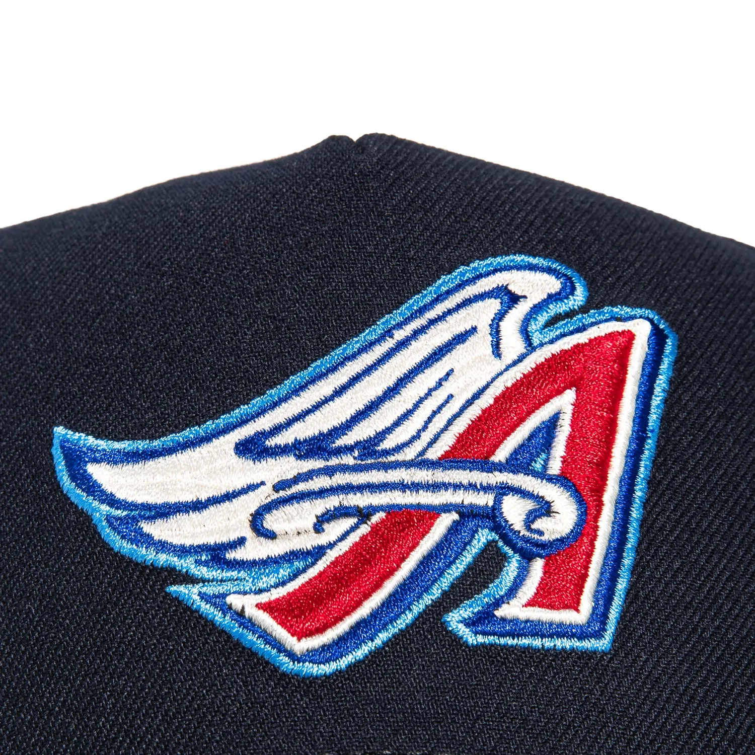 New Era 9Forty A-Frame Los Angeles Angels Cooperstown Collection Patch Snapback Hat - Navy