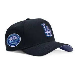 New Era 9Forty A-Frame Los Angeles Dodgers 50th Anniversary Stadium Patch Snapback Hat - Navy