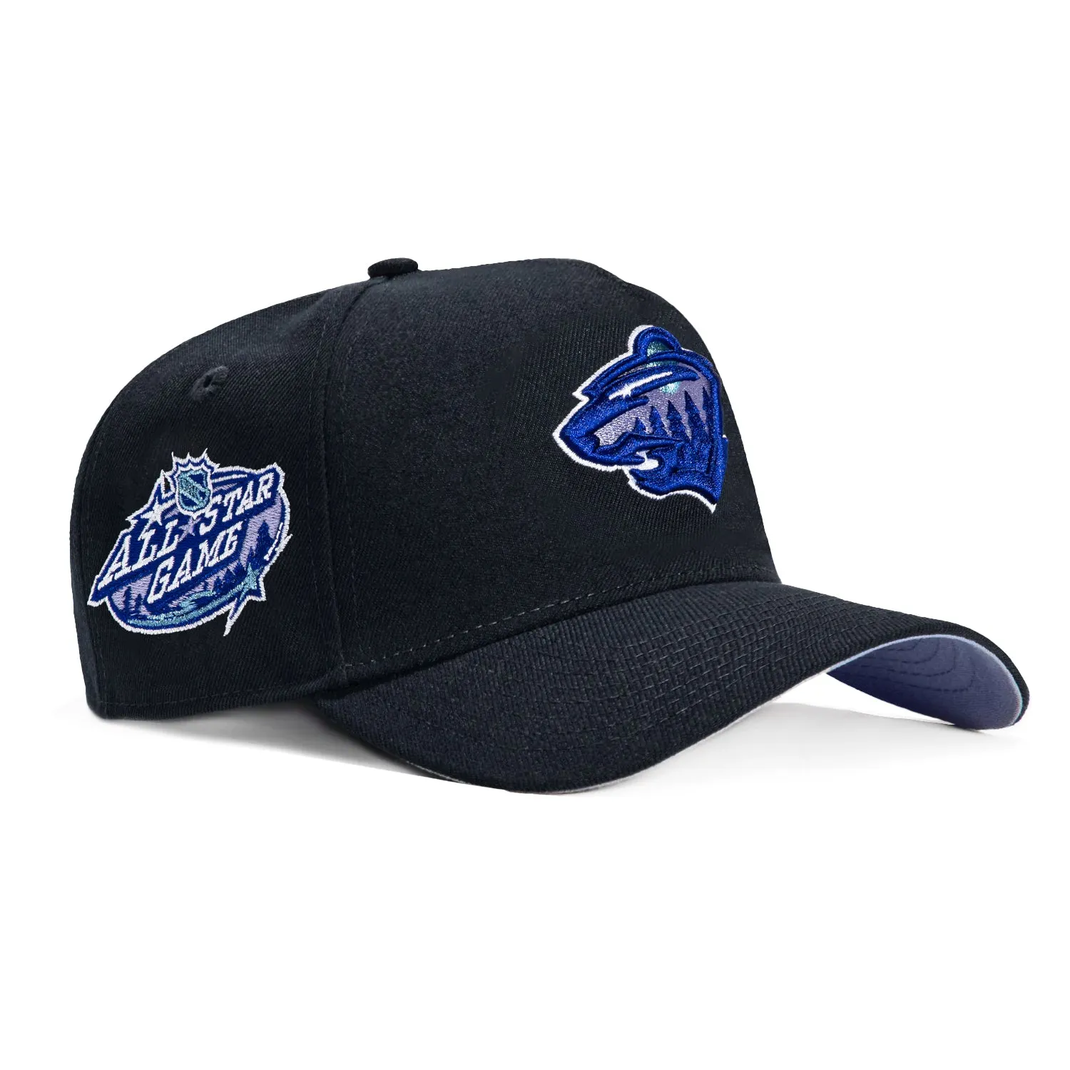 New Era 9Forty A-Frame Minnesota Wild 2004 All Star Game Patch Snapback Hat - Navy