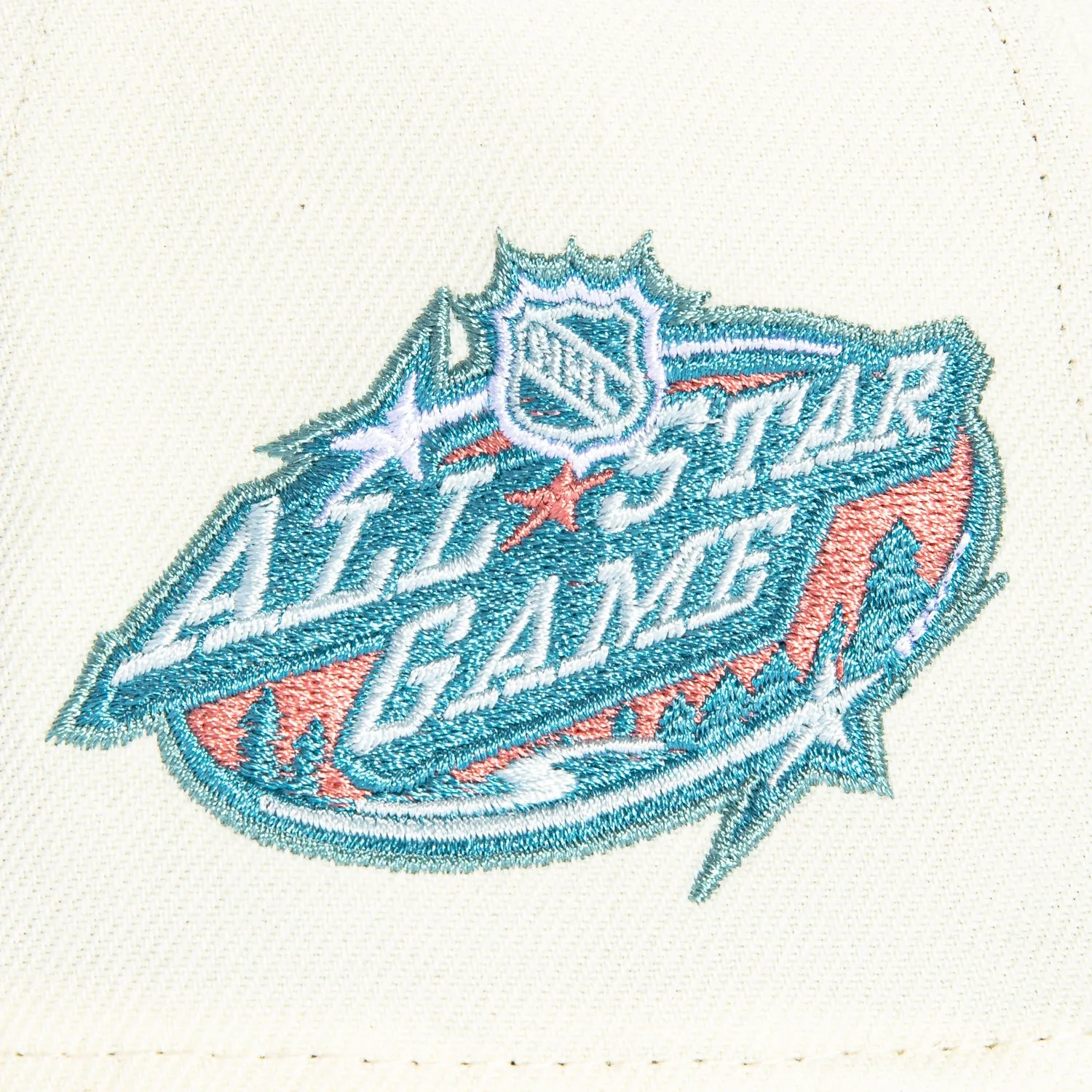 New Era 9Forty A-Frame Minnesota Wild 2004 All Star Game Patch Snapback Hat - White, Indigo