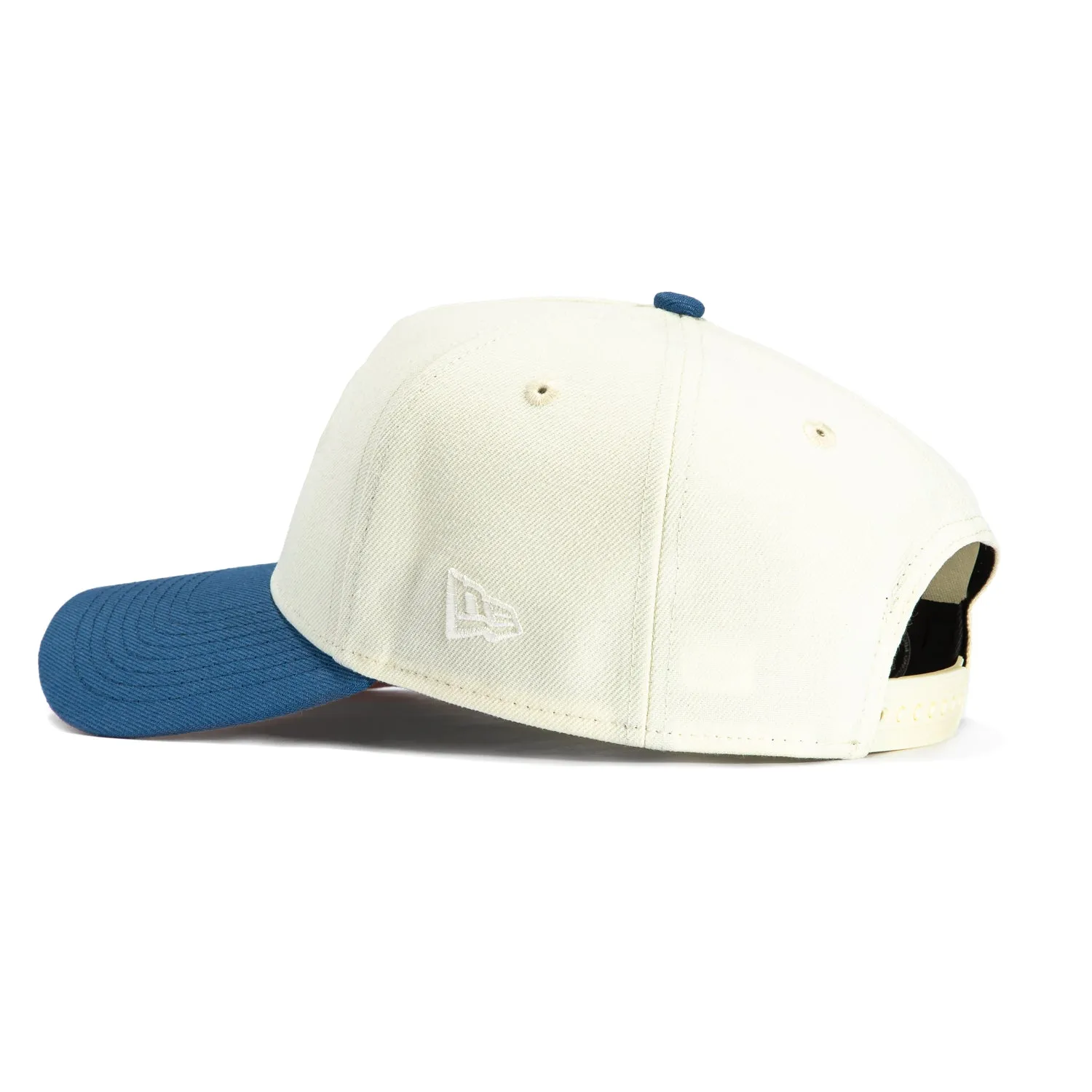 New Era 9Forty A-Frame Minnesota Wild 2004 All Star Game Patch Snapback Hat - White, Indigo