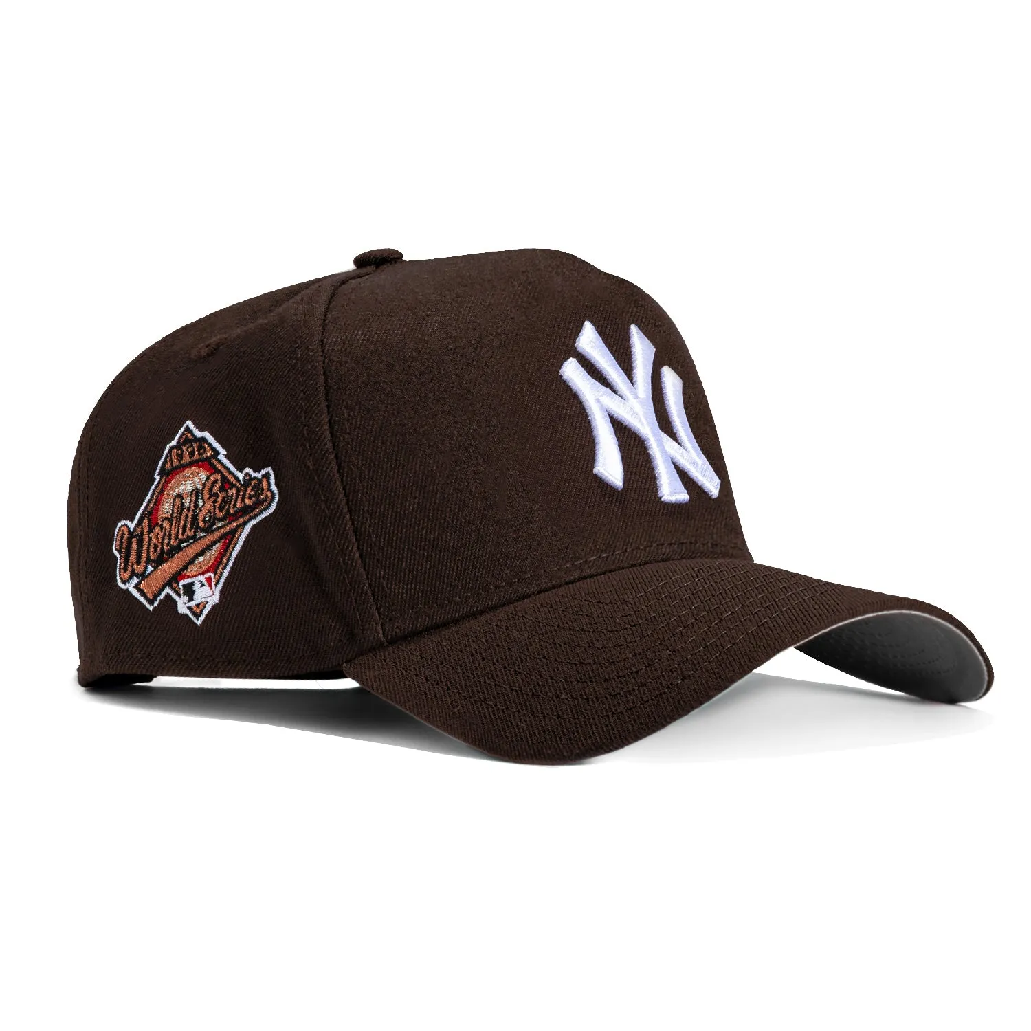 New Era 9Forty A-Frame New York Yankees 1996 World Series Patch Snapback Hat - Brown