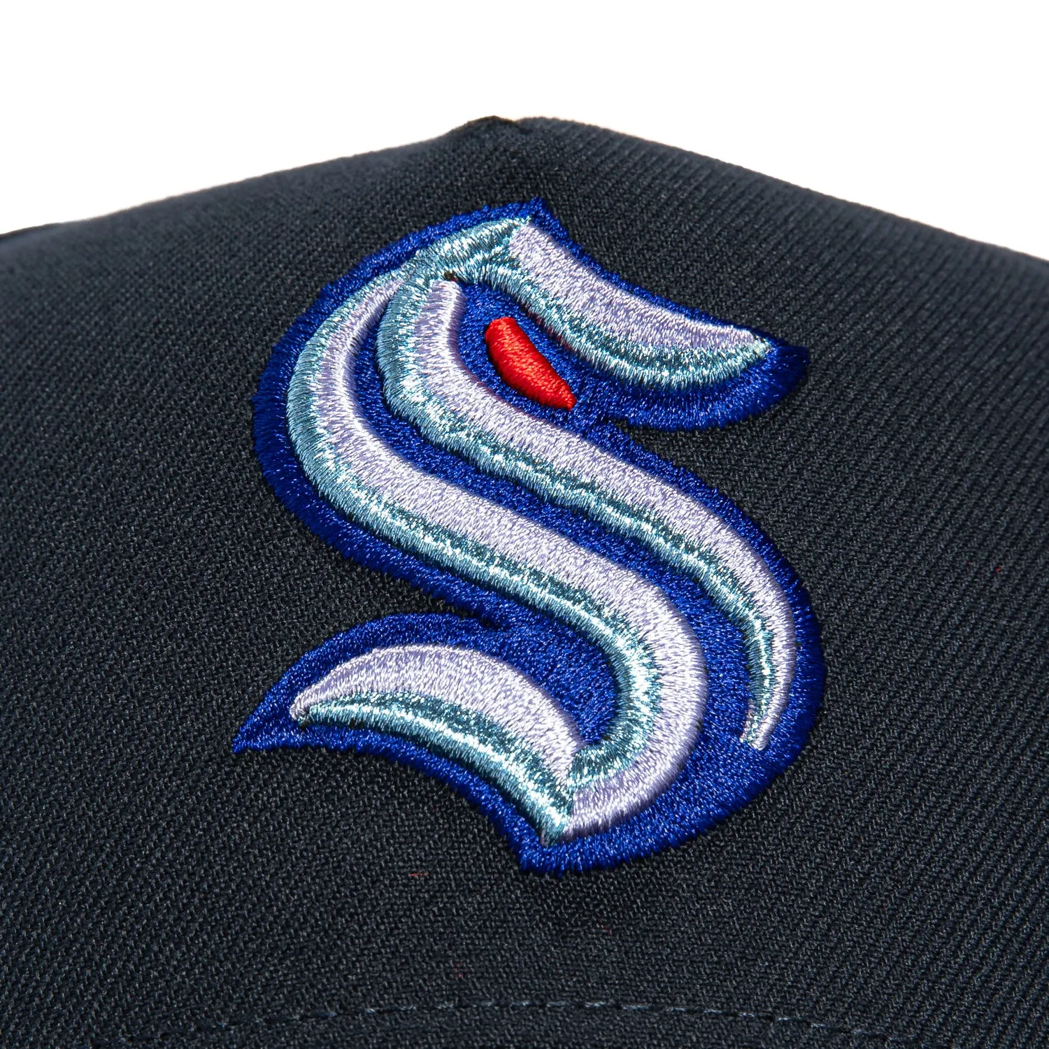 New Era 9Forty A-Frame Seattle Kraken Inaugural Patch Snapback Hat - Navy