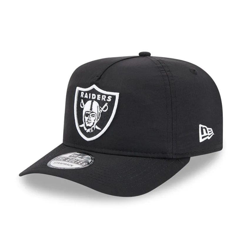New Era Golfer Everyday Nylon Las Vegas Raiders Strapback Hat - Black