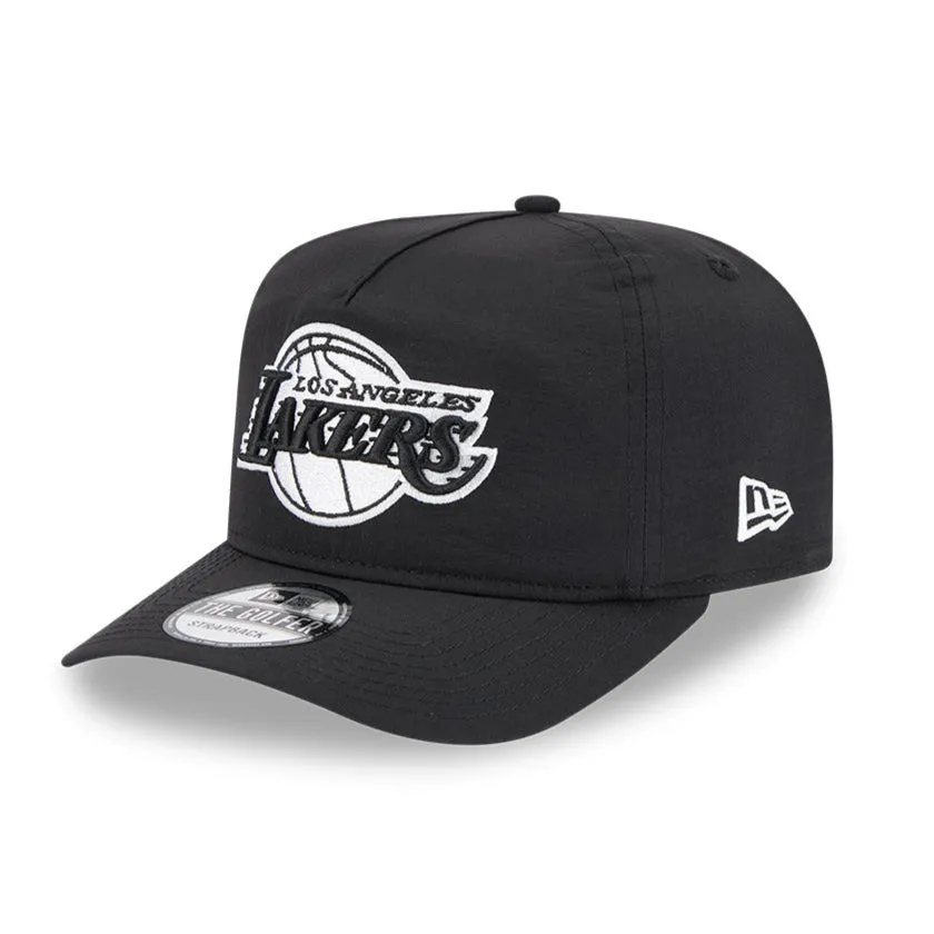 New Era Golfer Everyday Nylon Los Angeles Lakers Strapback Hat - Black