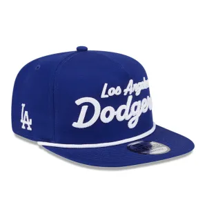 New Era Golfer Team Chain Stitch Los Angeles Dodgers Logo Patch Snapback Hat - Royal