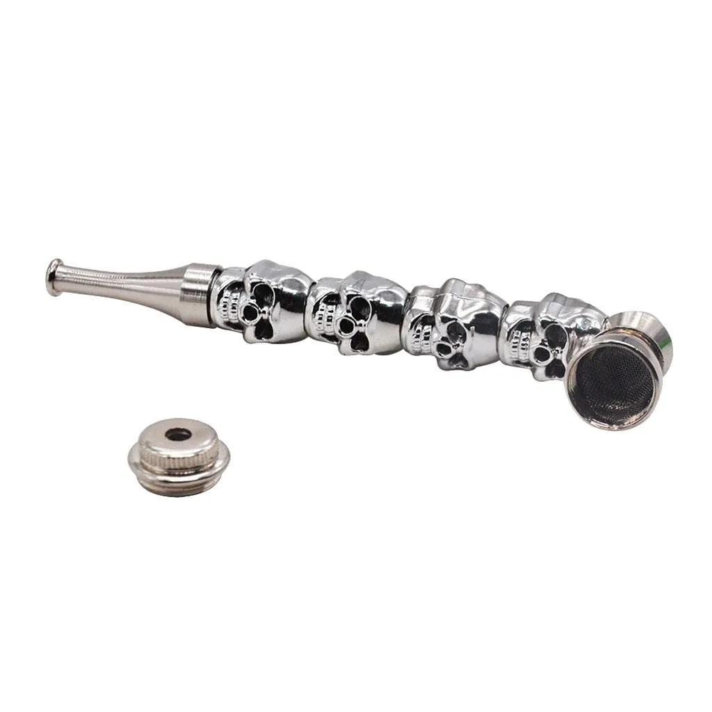 NEW MERISHOPP 1pc Metal Skull Pipe Tobacco Pipes Lightweight Gift for Father Husband Collectibles | Tobacciana | Pipes | Other Collectible Pipes