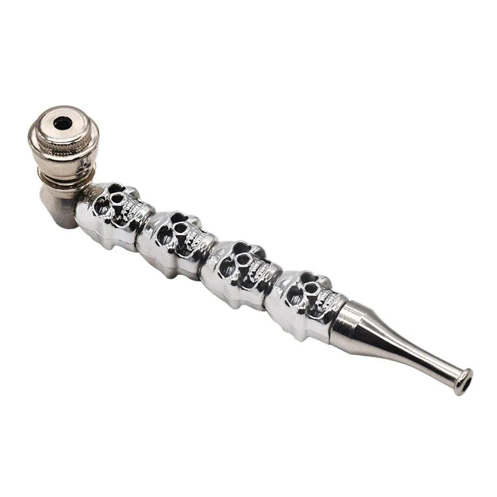 NEW MERISHOPP 1pc Metal Skull Pipe Tobacco Pipes Lightweight Gift for Father Husband Collectibles | Tobacciana | Pipes | Other Collectible Pipes
