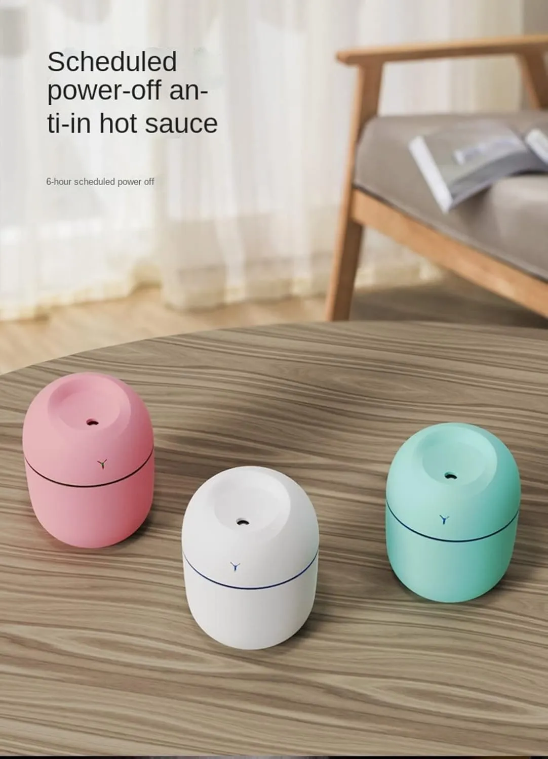 New Mini Portable USB Ultrasonic Air humidifier Aroma Essential Oil Diffuser (Green)