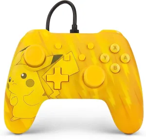 NEW Pikachu Static Wired Officially Licensed Controller For Nintendo Switch No Box