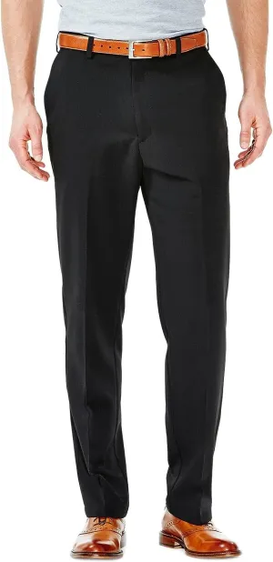 New with tags! Haggar Mens Cool 18 Pro Straight Fit Flat Front Pant in Black, Sz 40X32! Retails $60  Haggar's most popular pant
