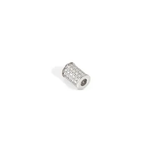 Nomination SeiMia Elegance Spacer Tube, White Cubic Zirconia, Silver