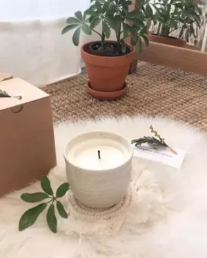 Nordic Macramé Fringe Coaster