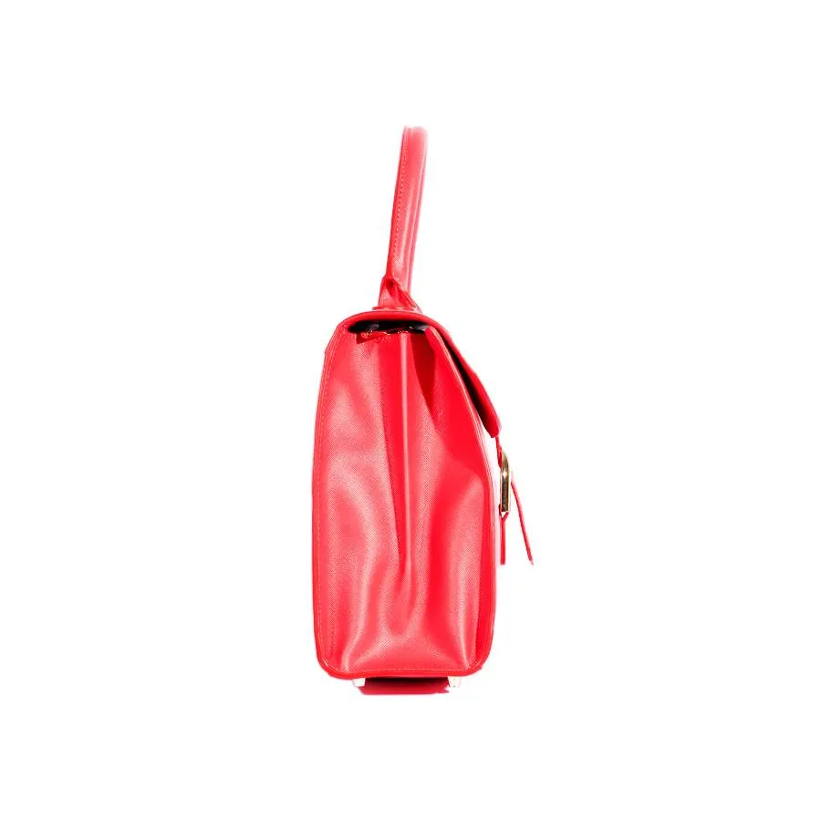 Nylah Handbag in Red Saffiano Leather