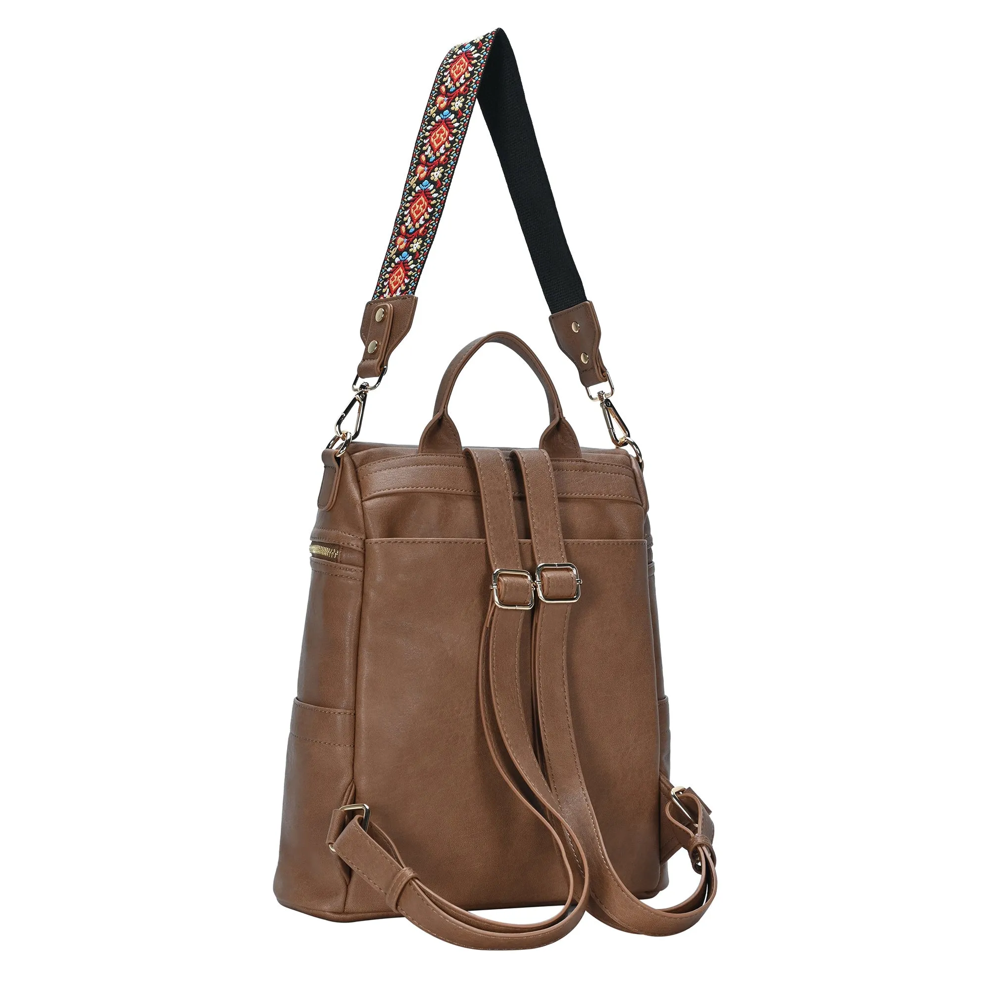 Nyra Webbing Strap Convertible Backpack Purse