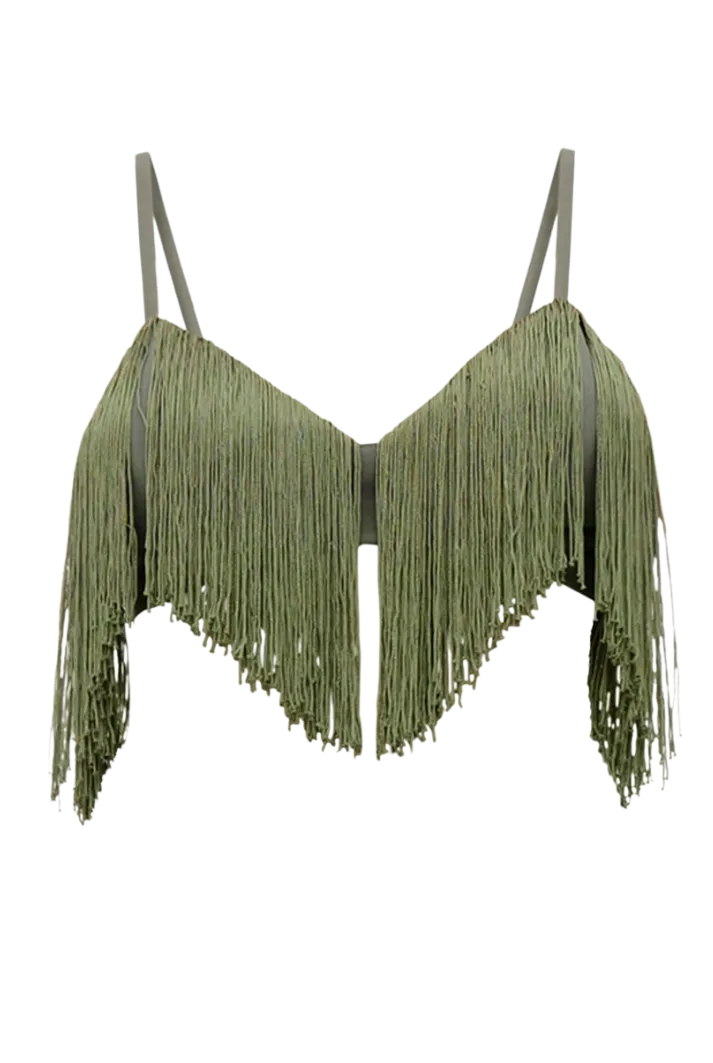 Obi Bralette Fringe Top