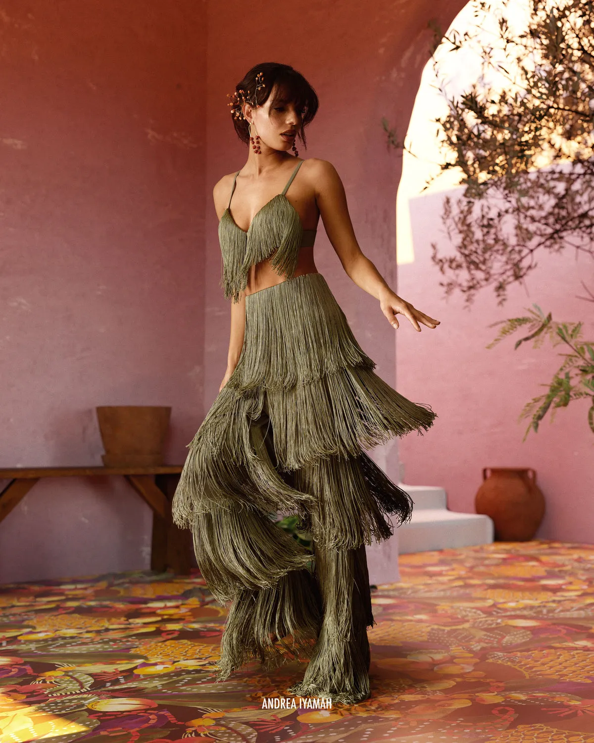 Obi Bralette Fringe Top