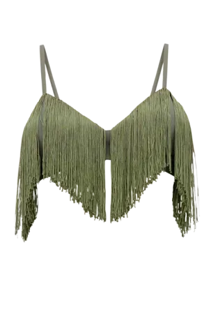Obi Bralette Fringe Top