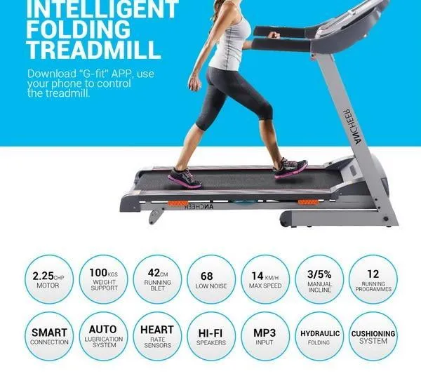 Olympia 3.0 HP DC 1.0-14 km/h Foldable Electric Treadmill