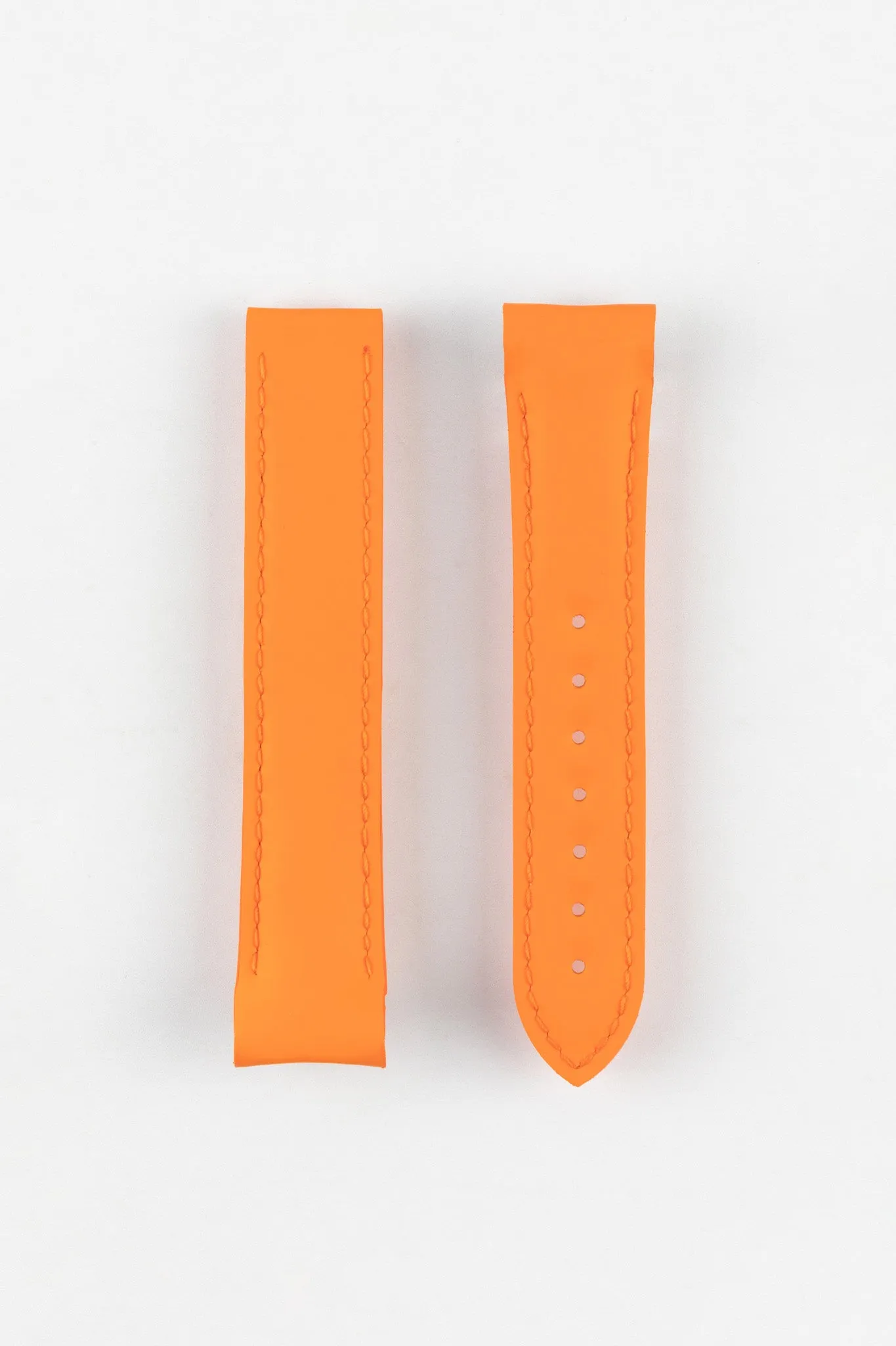 OMEGA 98000337 Planet Ocean 18mm Deployment Rubber Watch Strap in ORANGE