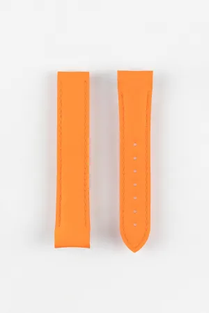 OMEGA 98000337 Planet Ocean 18mm Deployment Rubber Watch Strap in ORANGE
