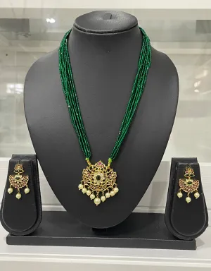 One Gram Gold CZ Beaded necklace Set