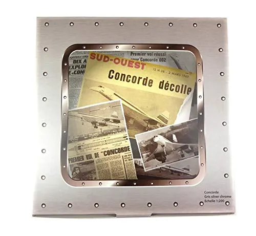OPO 10 - Aerospace Concorde 1969 Scale 1/200 (30 cms) Silver - Airplane Silve...
