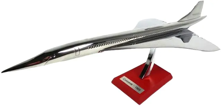 OPO 10 - Aerospace Concorde 1969 Scale 1/200 (30 cms) Silver - Airplane Silve...