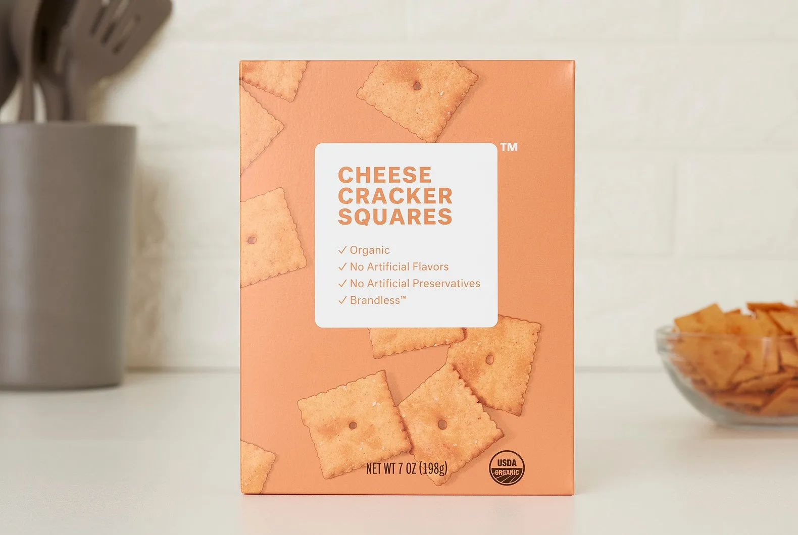 Organic Cheese Square Crackers