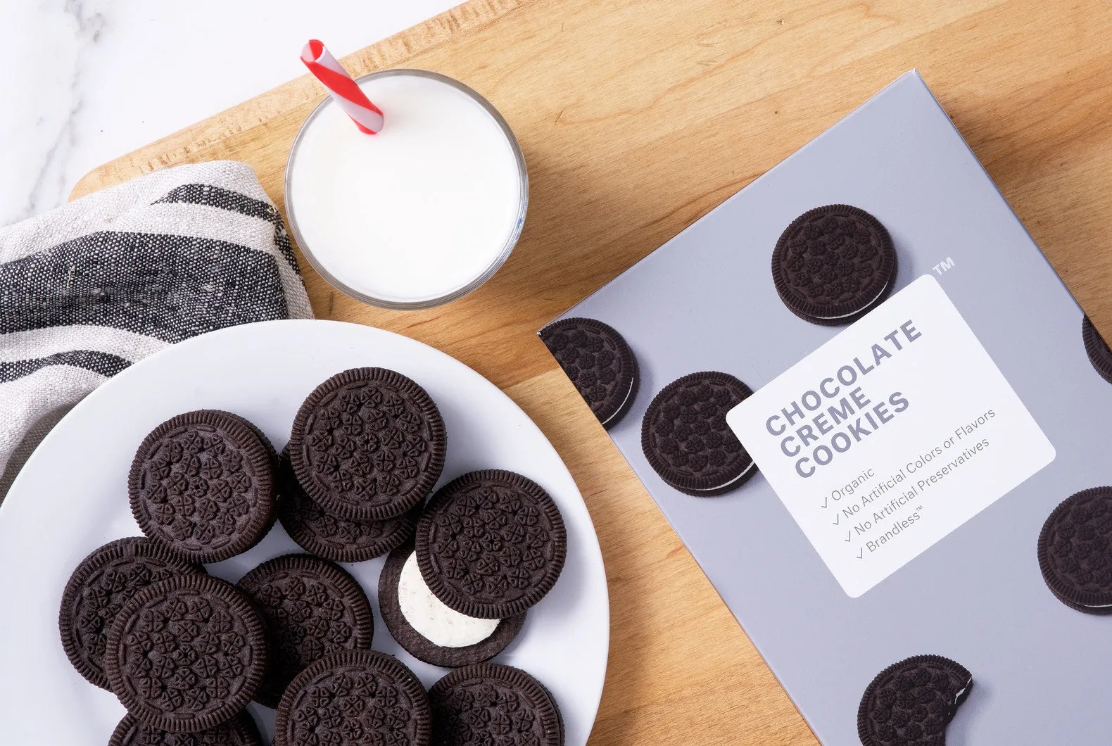 Organic Chocolate Creme Cookies