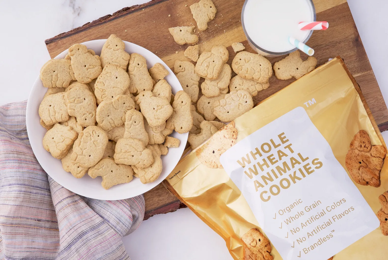 Organic Whole Wheat Animal Cookies