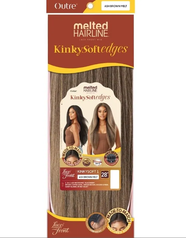 Outre Melted Hairline Kinkysoft Edges Synthetic HD Lace Frontal Wig - KINKYSOFT 1