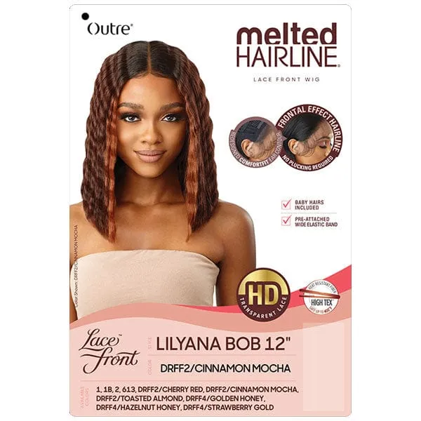 Outre Synthetic Melted Hairline HD Lace Front Wig - LILYANA BOB 12"