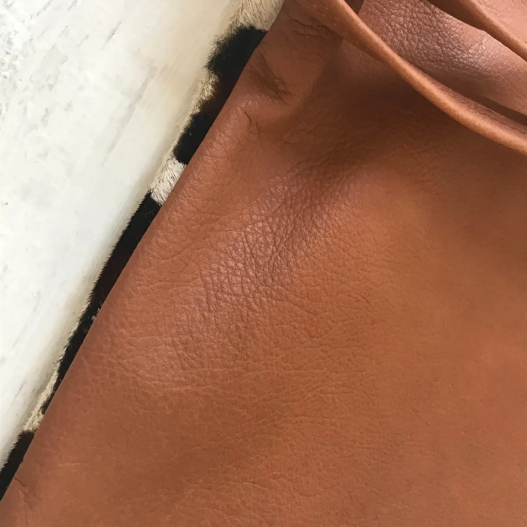 Owen Barry Iggy Leather Bag - Snow Leopard Tan
