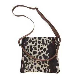 Owen Barry Iggy Leather Bag - Snow Leopard Tan