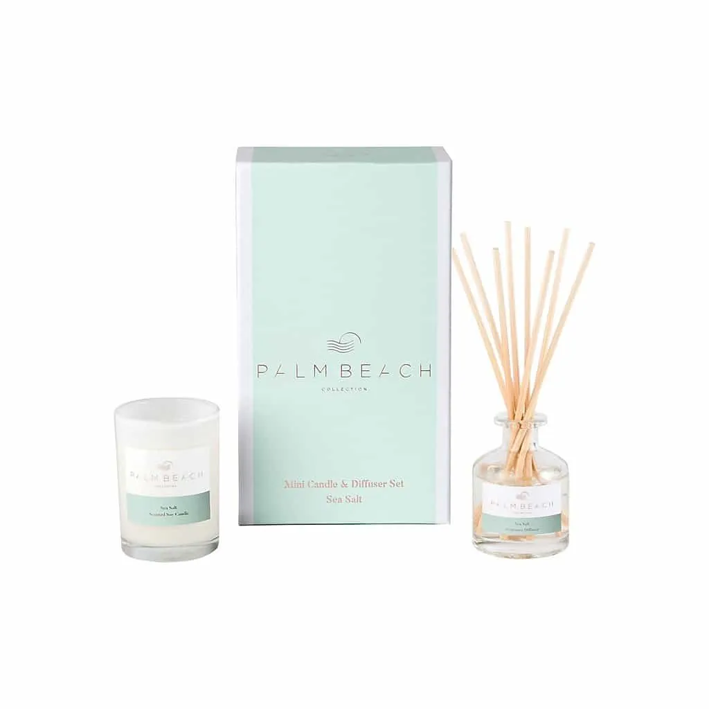 Palm Beach Collection - Mini Candle & Diffuser Set - Sea Salt