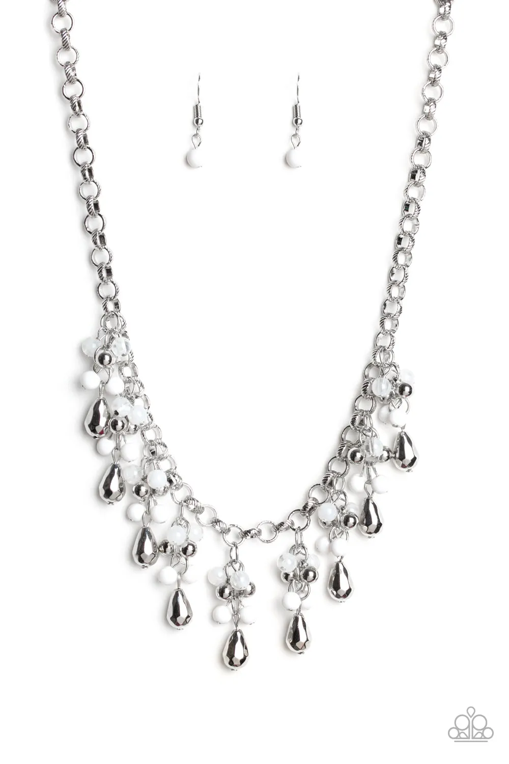 Paparazzi Accessories - Travelling Trendsetter - White Necklace