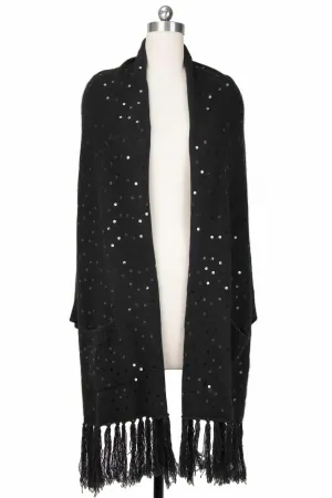 Party Sequined Pocket Kimono