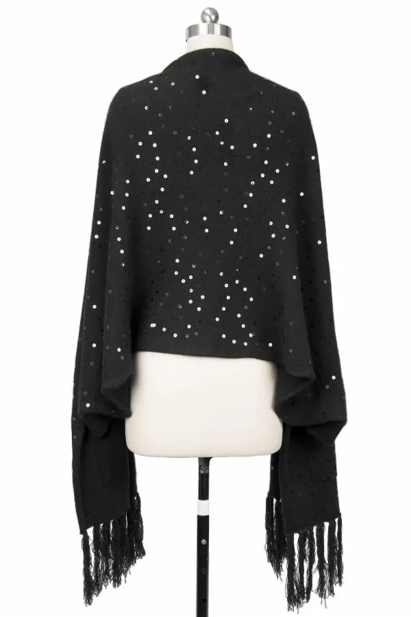 Party Sequined Pocket Kimono