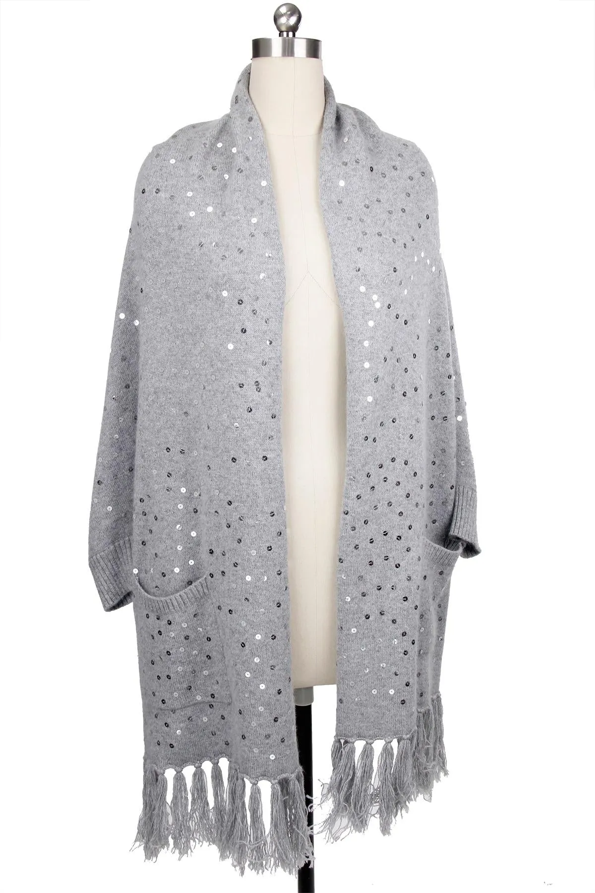 Party Sequined Pocket Kimono