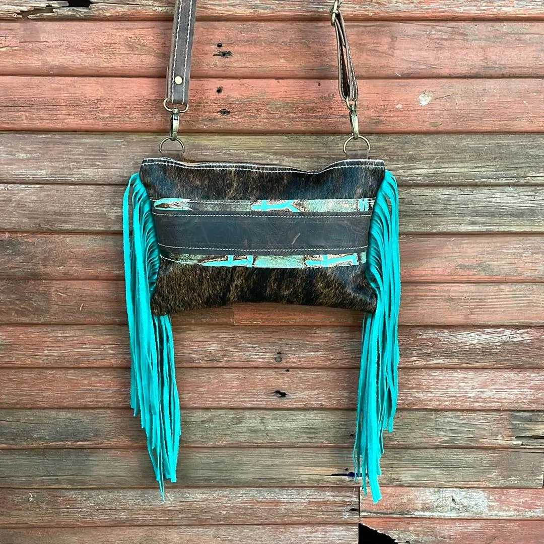 Patsy - Dark Brindle w/ Turquoise Brands