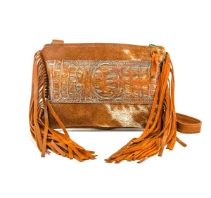 Patsy - Longhorn w/ Patina Brandy Croc