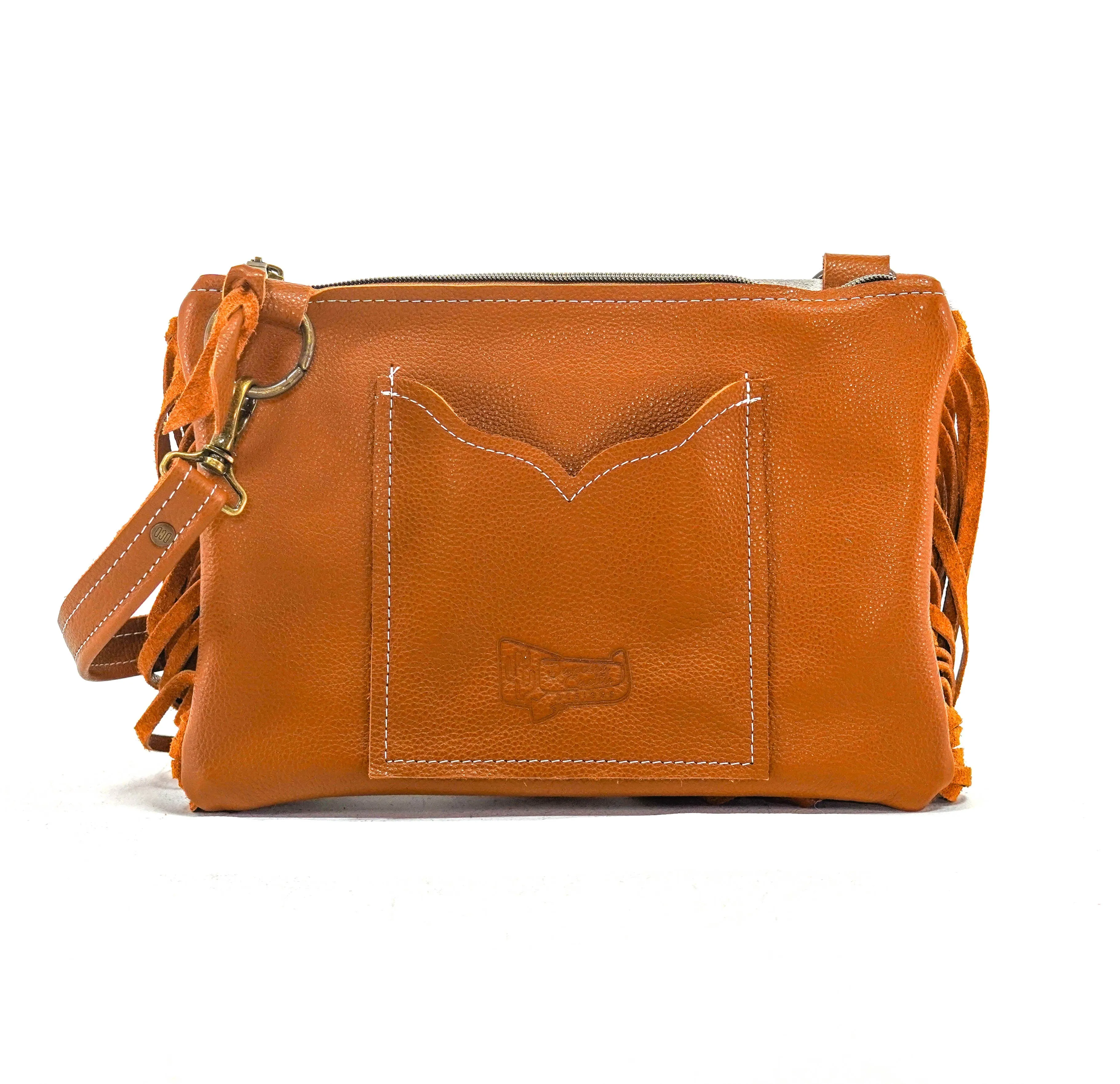 Patsy - Longhorn w/ Patina Brandy Croc