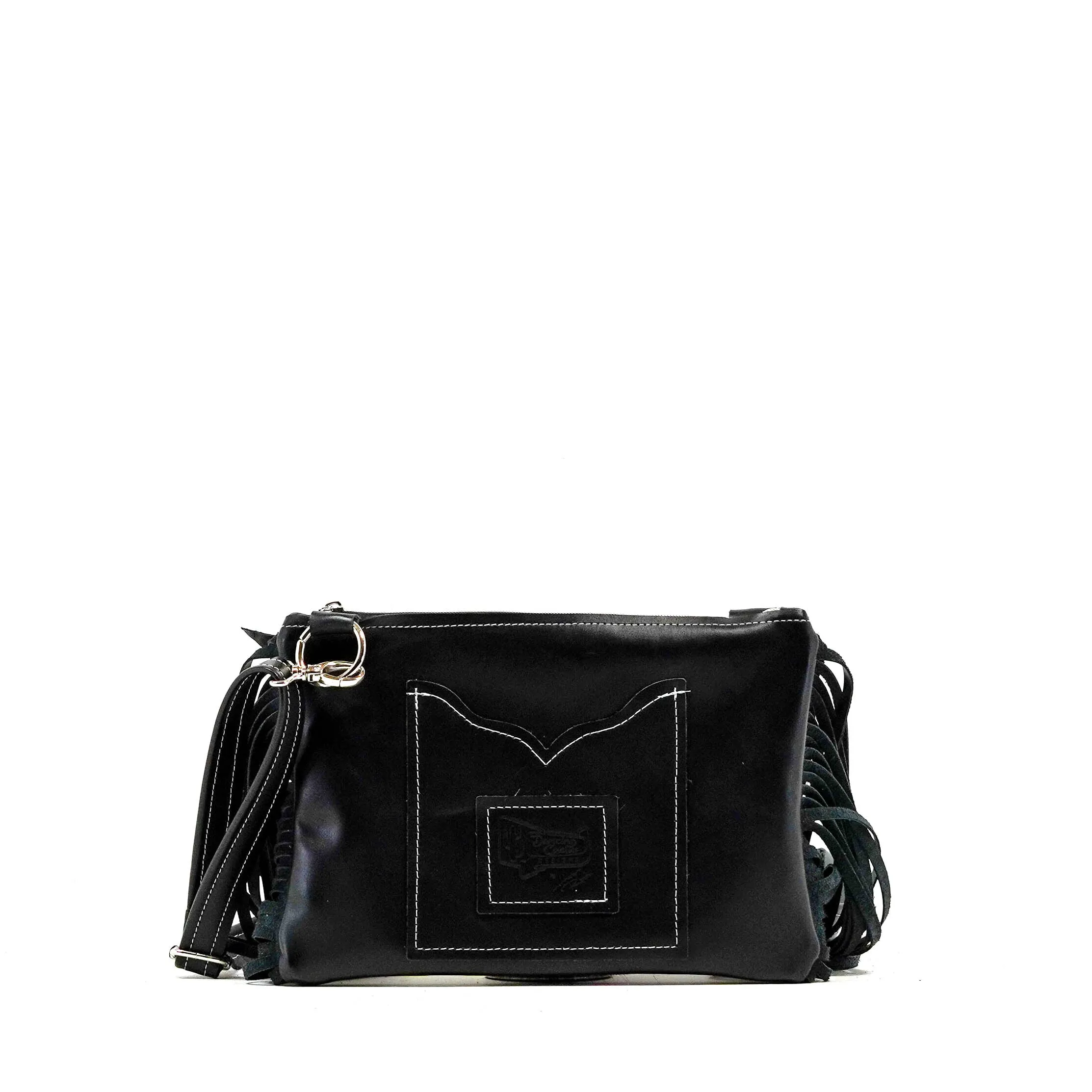 Patsy - Salt/Pepper w/ Onyx Croc