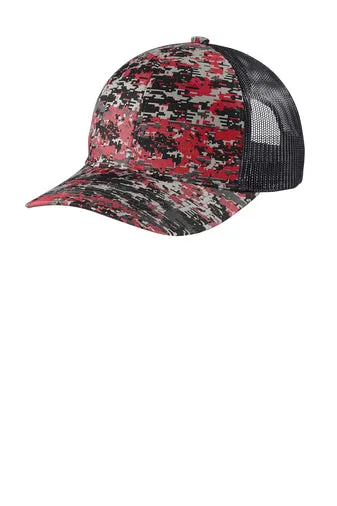 Patterned Snapback Trucker Cap